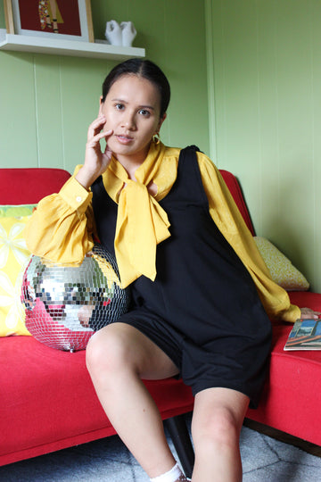 Black Coffee Shop Playsuit